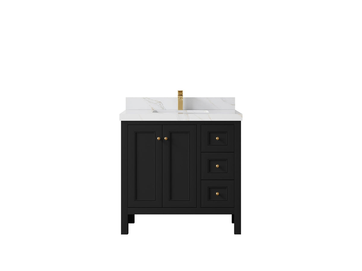 Nashville 36 in. W x 22 in. D Center Sink Bathroom Vanity - Willow Bath and Vanity