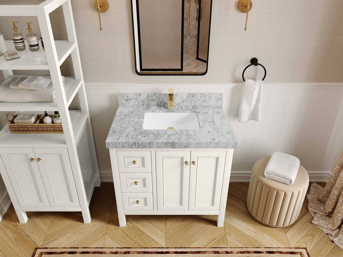 Nashville 36 in. W x 22 in. D Center Sink Bathroom Vanity - Willow Bath and Vanity