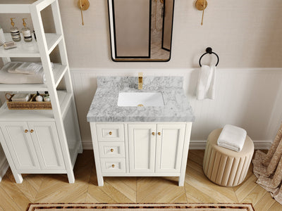 Nashville 36 in. W x 22 in. D Center Sink Bathroom Vanity - Willow Bath and Vanity