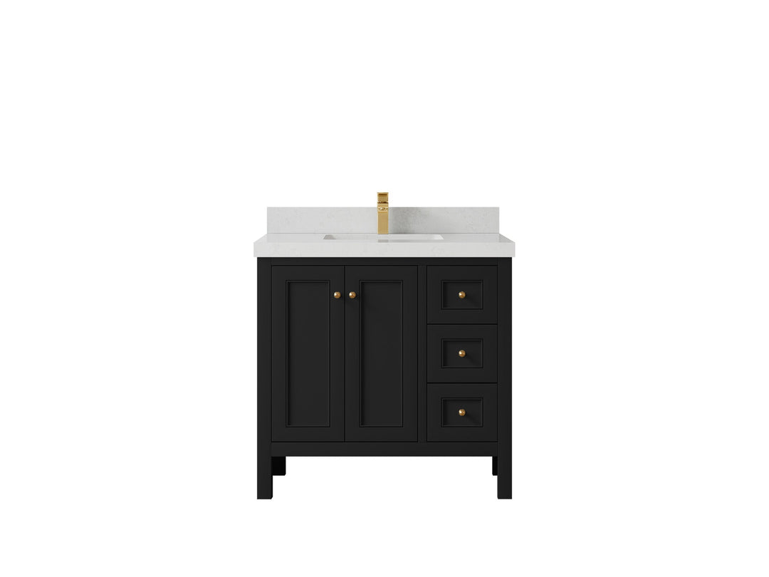 Nashville 36 in. W x 22 in. D Center Sink Bathroom Vanity - Willow Bath and Vanity
