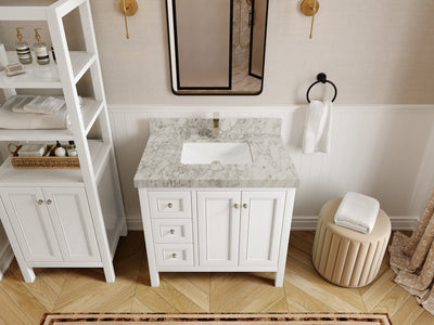 Nashville 36 in. W x 22 in. D Center Sink Bathroom Vanity - Willow Bath and Vanity