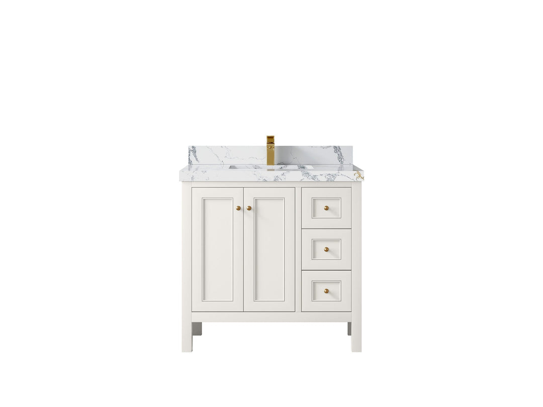 Nashville 36 in. W x 22 in. D Center Sink Bathroom Vanity - Willow Bath and Vanity
