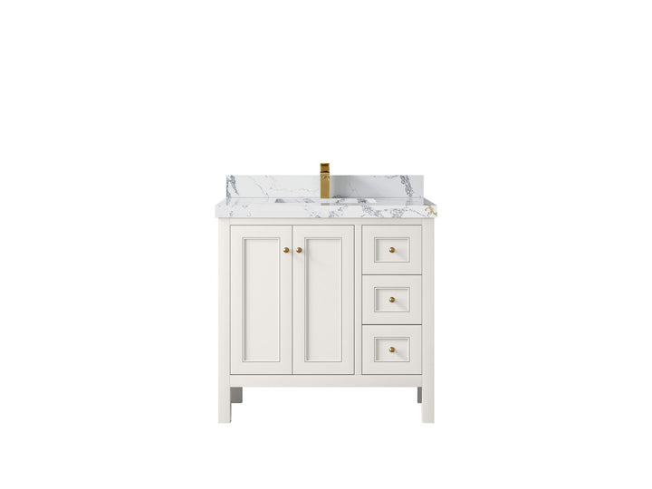 Nashville 36 in. W x 22 in. D Center Sink Bathroom Vanity - photo 25