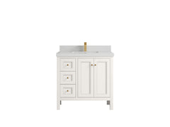 Nashville 36 in. W x 22 in. D Center Sink Bathroom Vanity - photo 31