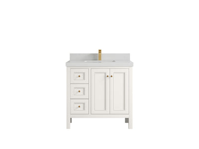 Nashville 36 in. W x 22 in. D Center Sink Bathroom Vanity - Willow Bath and Vanity