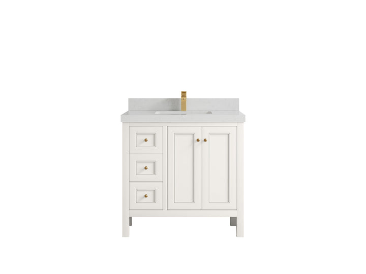 Nashville 36 in. W x 22 in. D Center Sink Bathroom Vanity - photo 31
