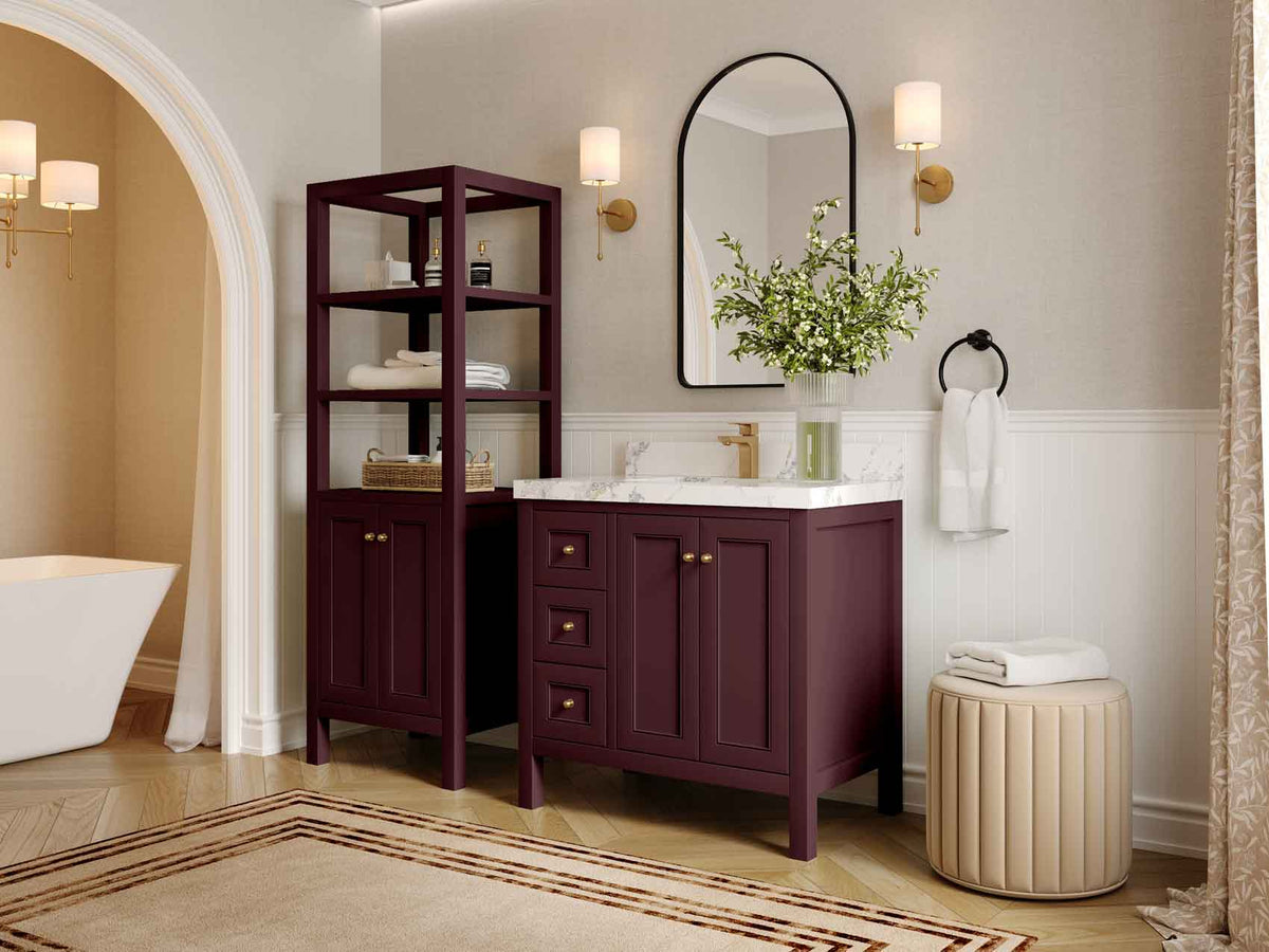 Nashville 36 in. W x 22 in. D Center Sink Bathroom Vanity - Willow Bath and Vanity