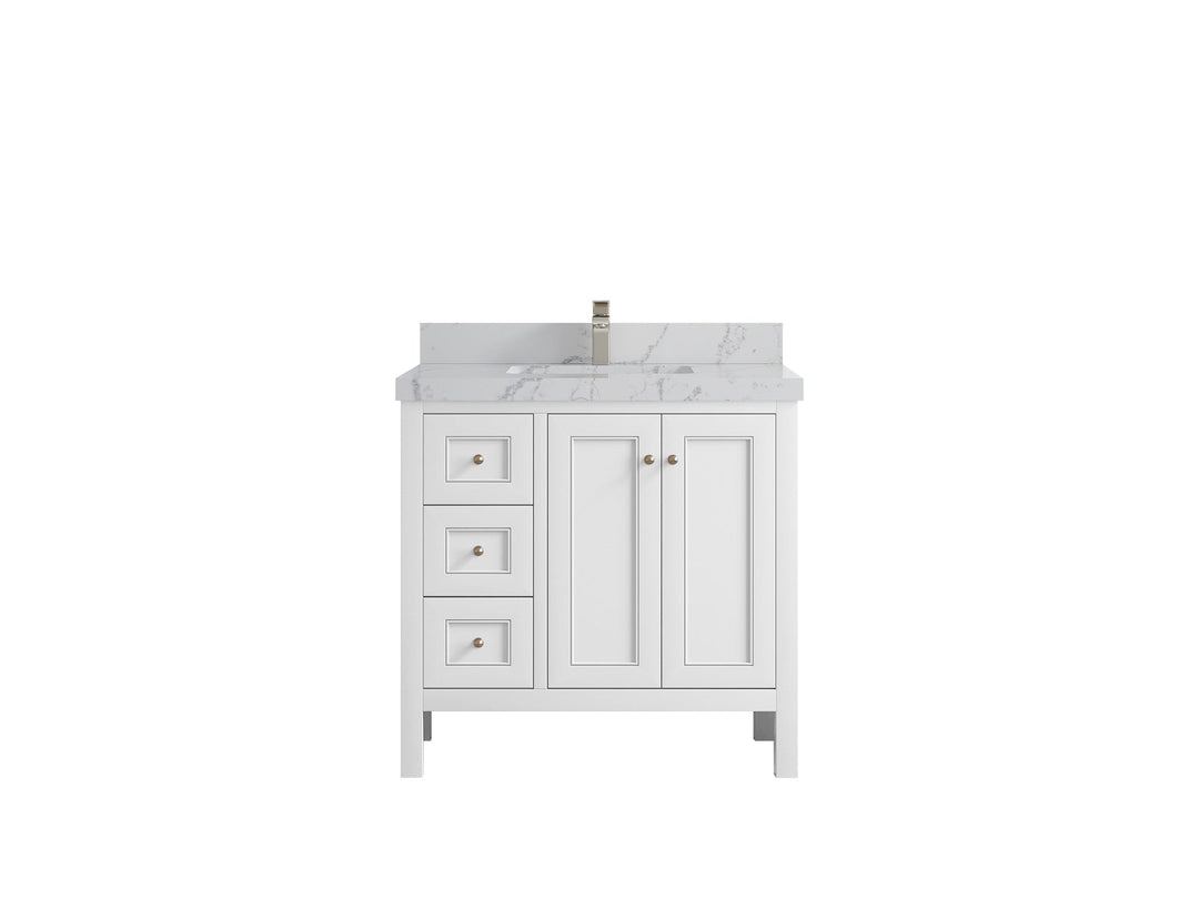 Nashville 36 in. W x 22 in. D Center Sink Bathroom Vanity - Willow Bath and Vanity