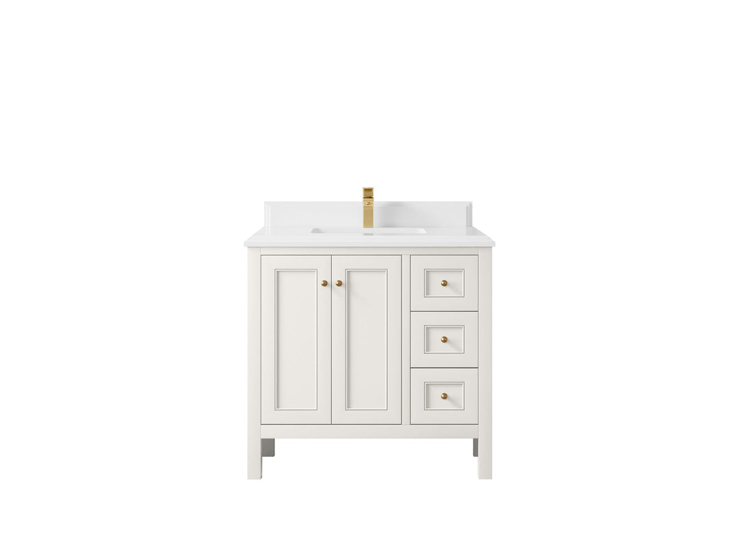 Nashville 36 in. W x 22 in. D Center Sink Bathroom Vanity - Willow Bath and Vanity