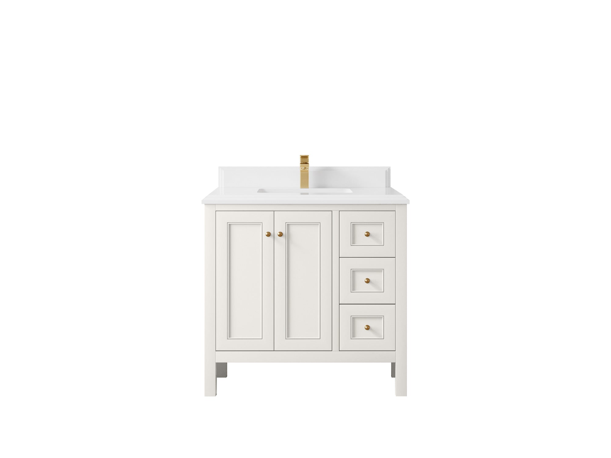 Nashville 36 in. W x 22 in. D Center Sink Bathroom Vanity - Willow Bath and Vanity