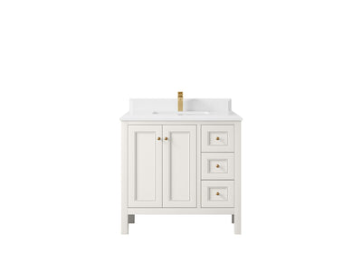 Nashville 36 in. W x 22 in. D Center Sink Bathroom Vanity - Willow Bath and Vanity