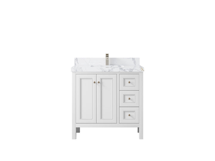 Nashville 36 in. W x 22 in. D Center Sink Bathroom Vanity - photo 25