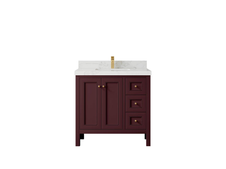 Nashville 36 in. W x 22 in. D Center Sink Bathroom Vanity - photo 23