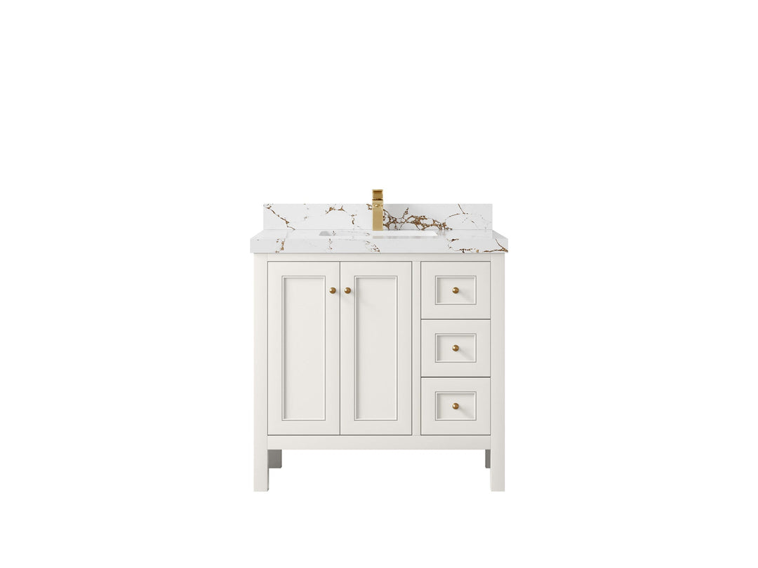 Nashville 36 in. W x 22 in. D Center Sink Bathroom Vanity - Willow Bath and Vanity
