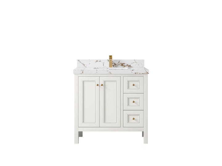 Nashville 36 in. W x 22 in. D Center Sink Bathroom Vanity - photo 45