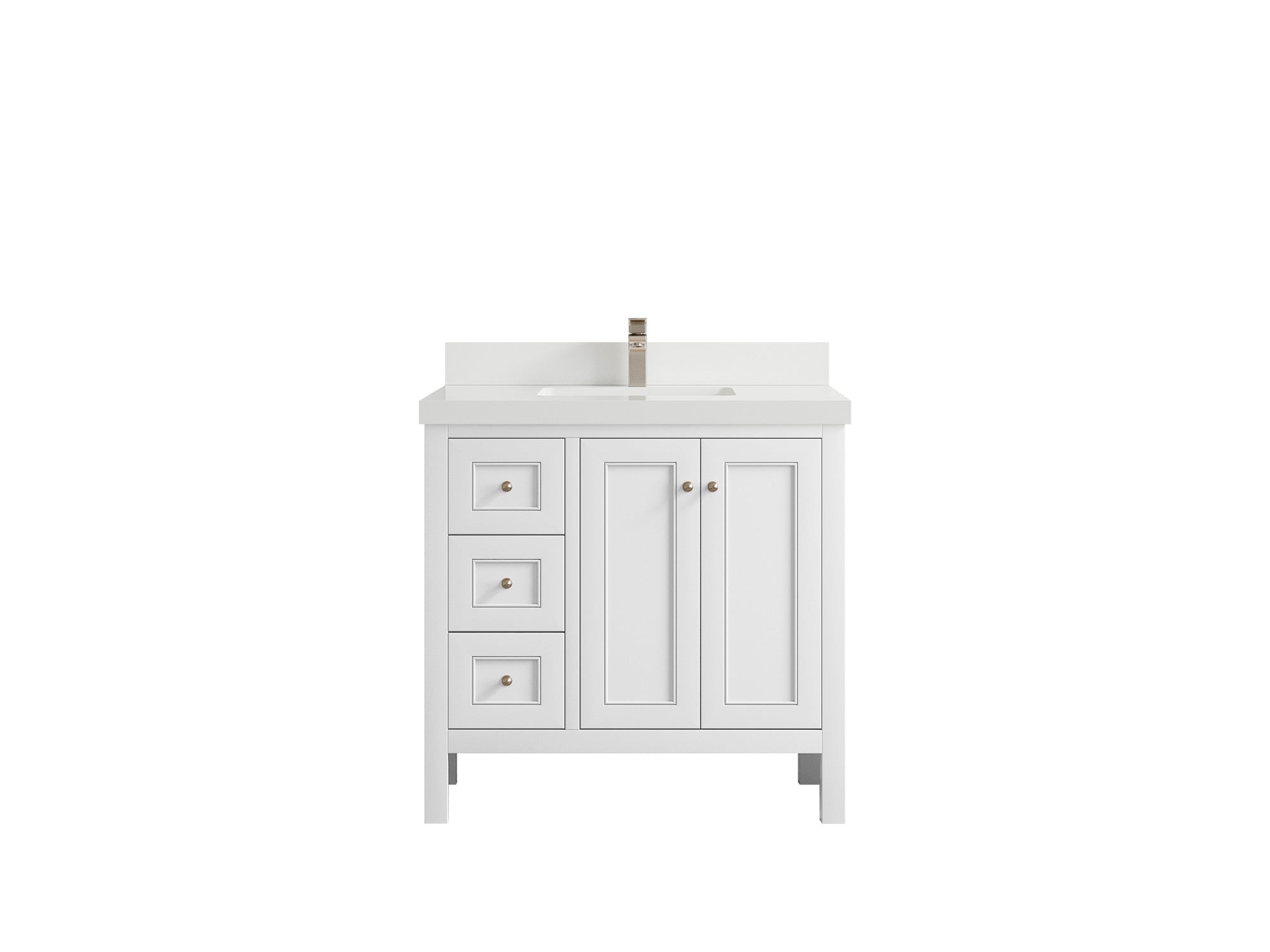 Nashville 36 in. W x 22 in. D Center Sink Bathroom Vanity - Willow Bath and Vanity