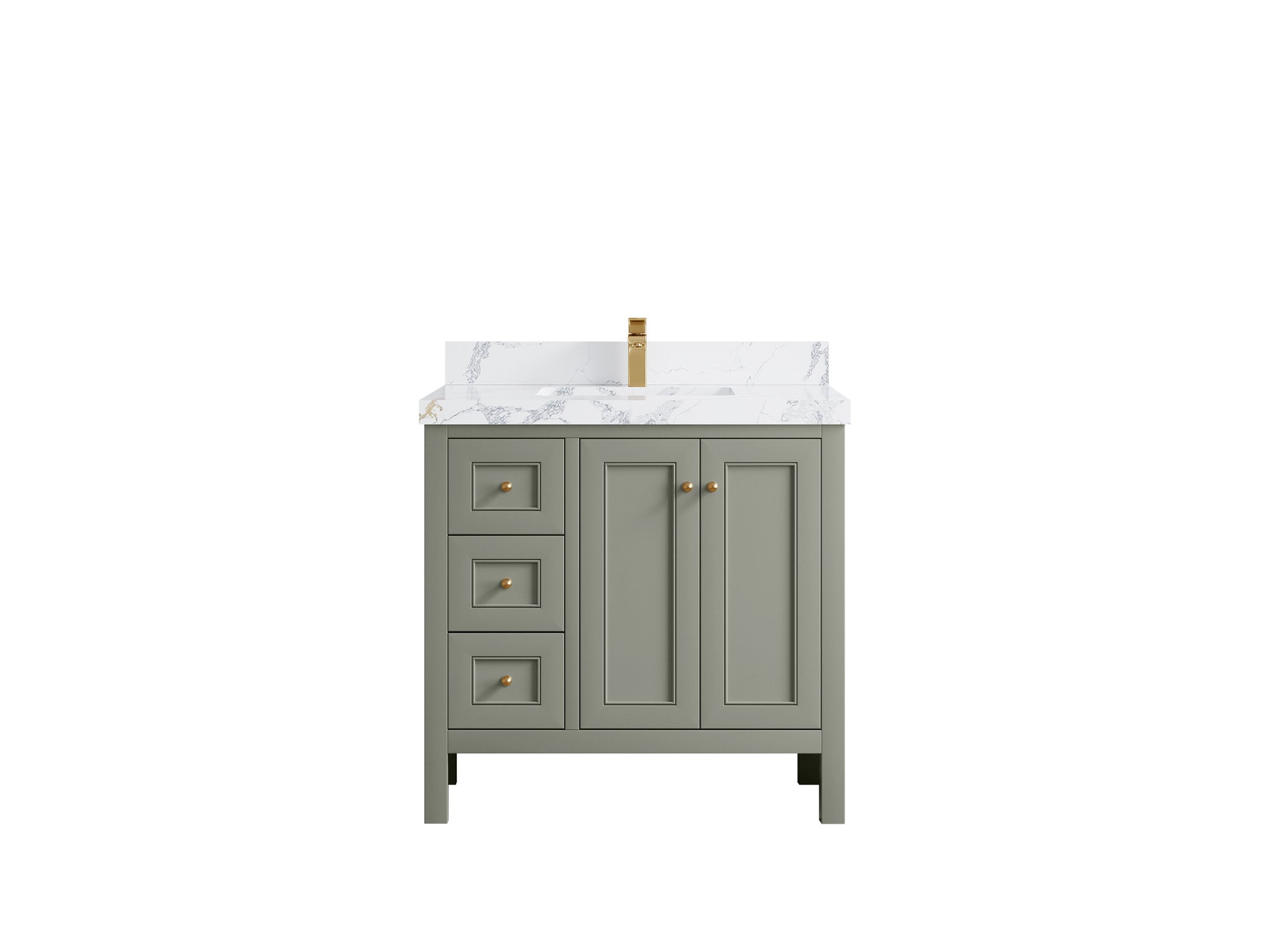 Nashville 36 in. W x 22 in. D Center Sink Bathroom Vanity - Willow Bath and Vanity