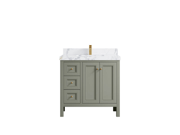 Nashville 36 in. W x 22 in. D Center Sink Bathroom Vanity - photo 1