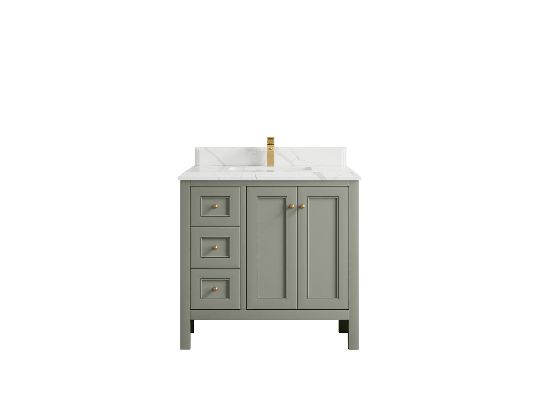 Nashville 36 in. W x 22 in. D Center Sink Bathroom Vanity - Willow Bath and Vanity