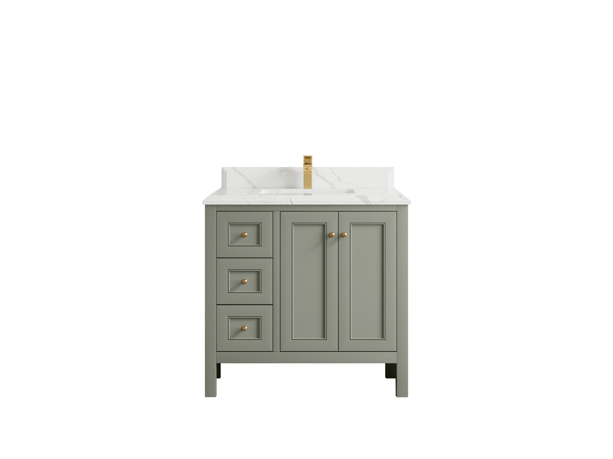 Nashville 36 in. W x 22 in. D Center Sink Bathroom Vanity - Willow Bath and Vanity