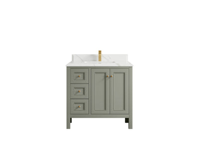 Nashville 36 in. W x 22 in. D Center Sink Bathroom Vanity - Willow Bath and Vanity