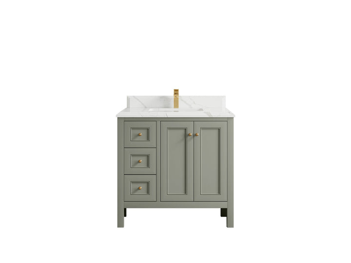 Nashville 36 in. W x 22 in. D Center Sink Bathroom Vanity - photo 33