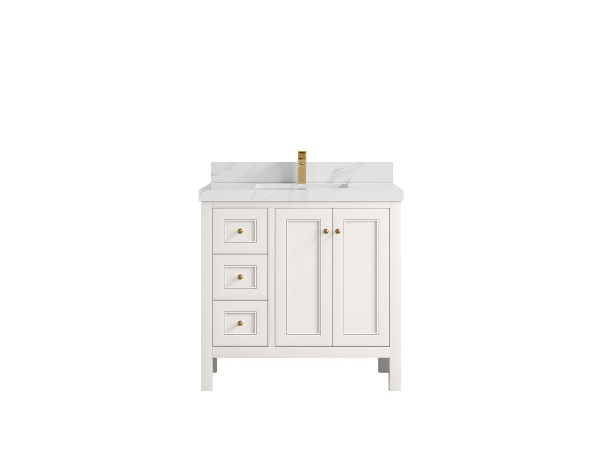 Nashville 36 in. W x 22 in. D Center Sink Bathroom Vanity - Willow Bath and Vanity