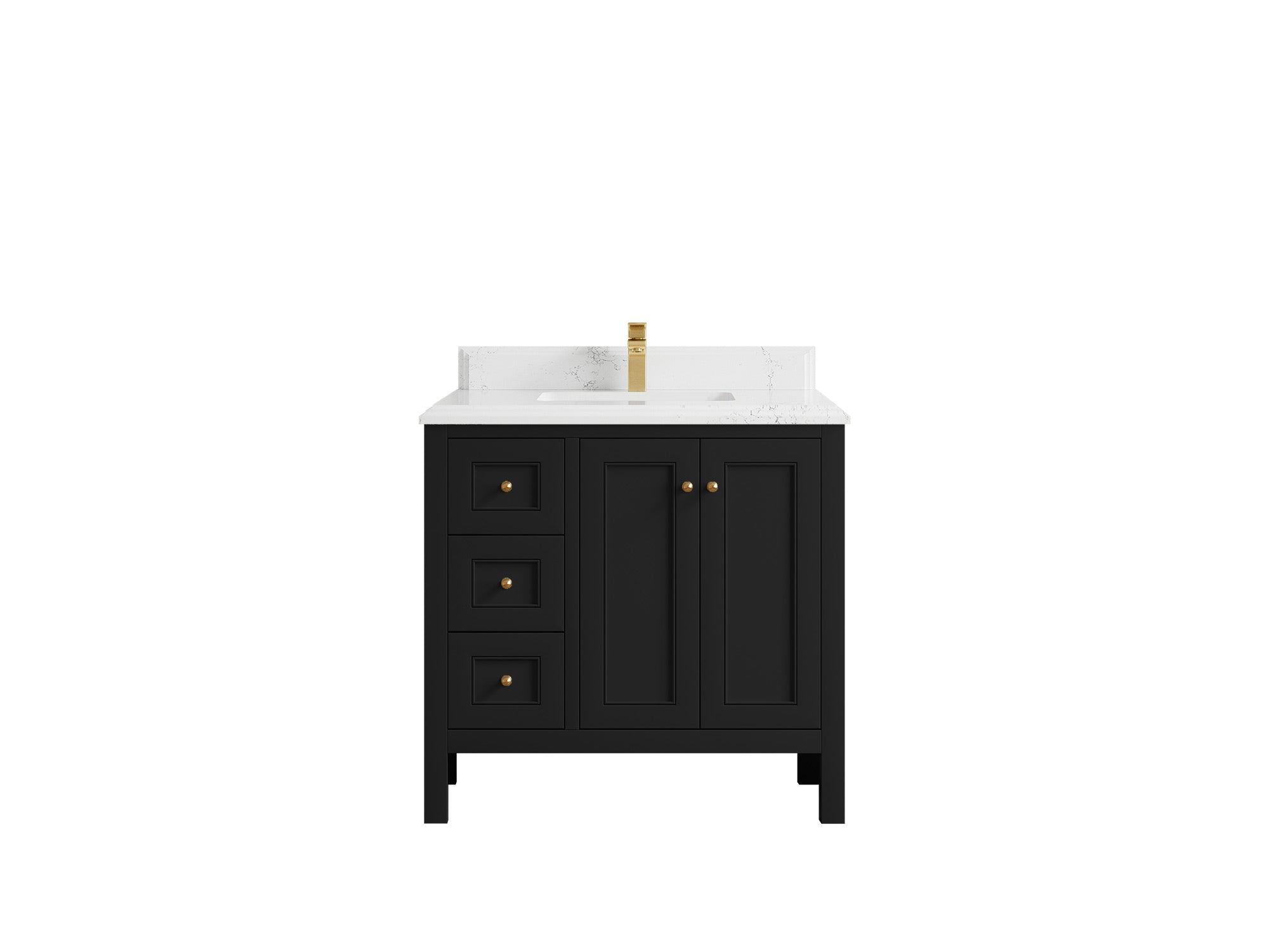 Nashville 36 in. W x 22 in. D Center Sink Bathroom Vanity - Willow Bath and Vanity