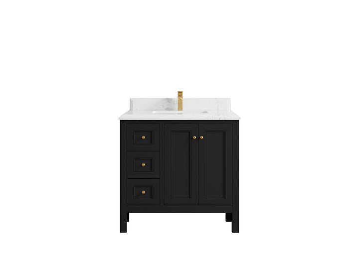 Nashville 36 in. W x 22 in. D Center Sink Bathroom Vanity - photo 15