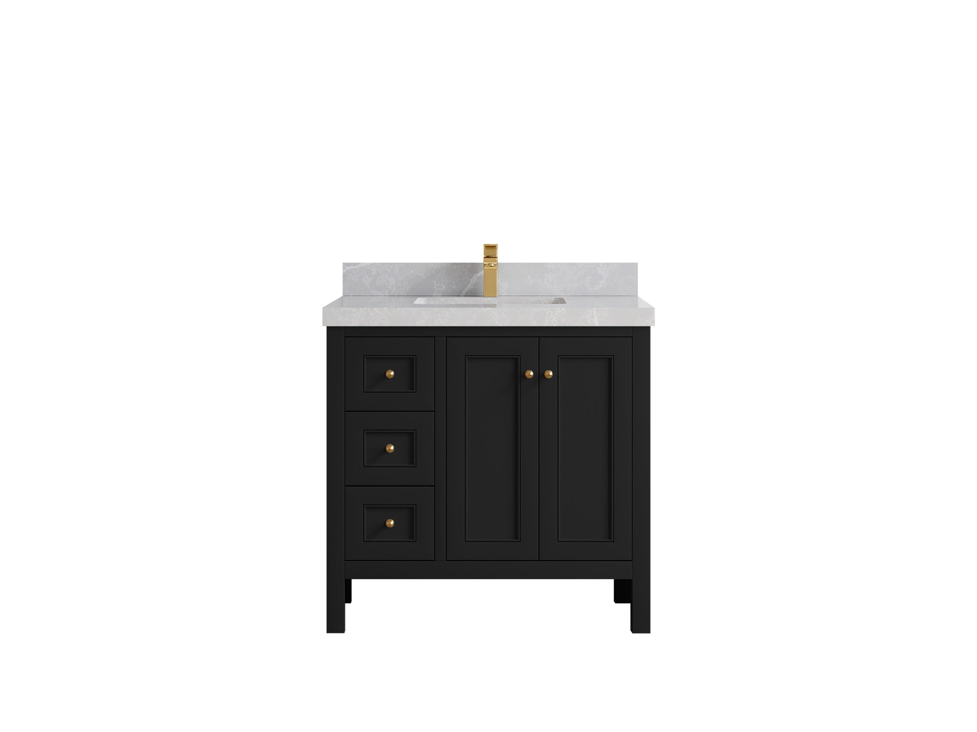 Nashville 36 in. W x 22 in. D Center Sink Bathroom Vanity - Willow Bath and Vanity