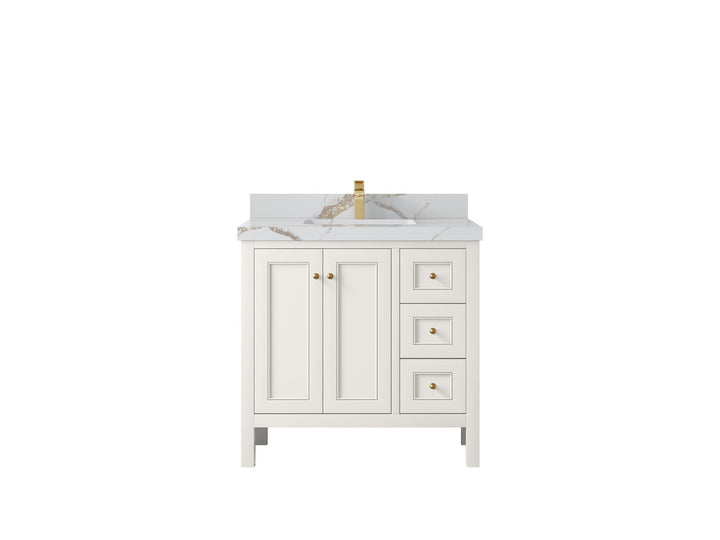 Nashville 36 in. W x 22 in. D Center Sink Bathroom Vanity - photo 19