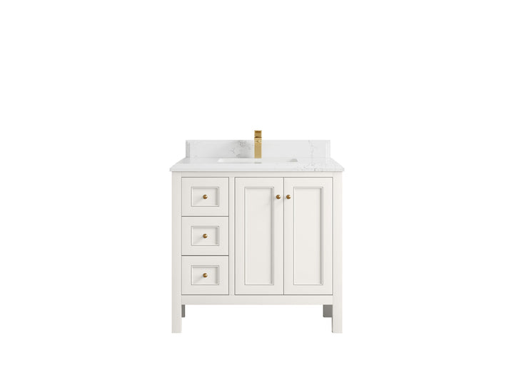 Nashville 36 in. W x 22 in. D Center Sink Bathroom Vanity - photo 35