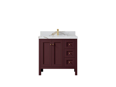 Nashville 36 in. W x 22 in. D Center Sink Bathroom Vanity - Willow Bath and Vanity