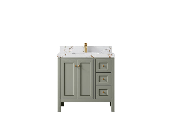 Nashville 36 in. W x 22 in. D Center Sink Bathroom Vanity - photo 47