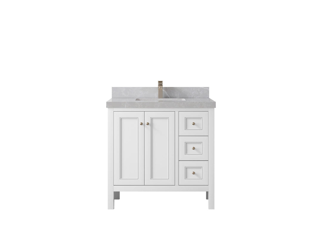 Nashville 36 in. W x 22 in. D Center Sink Bathroom Vanity - Willow Bath and Vanity