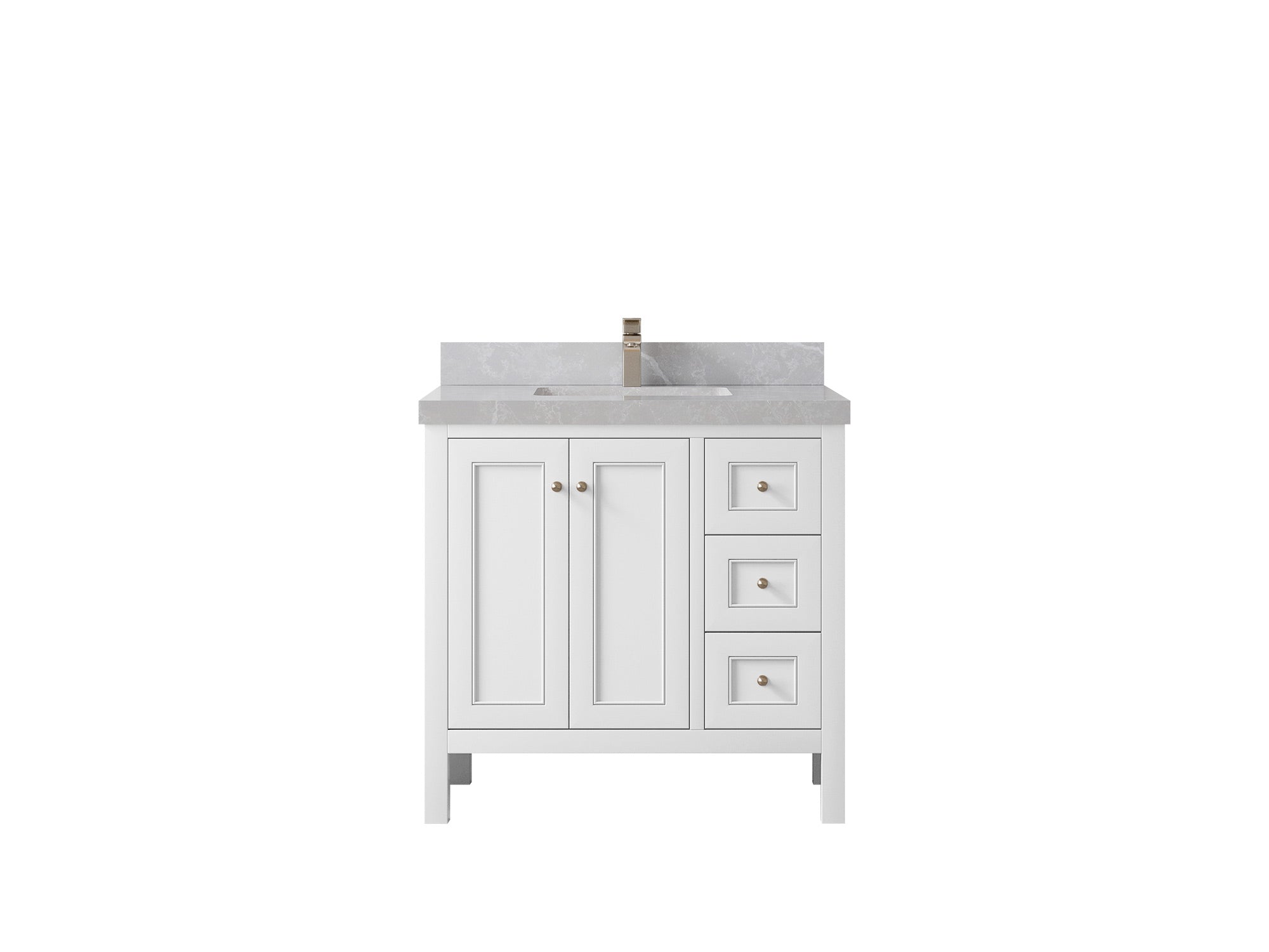 Nashville 36 in. W x 22 in. D Center Sink Bathroom Vanity - Willow Bath and Vanity