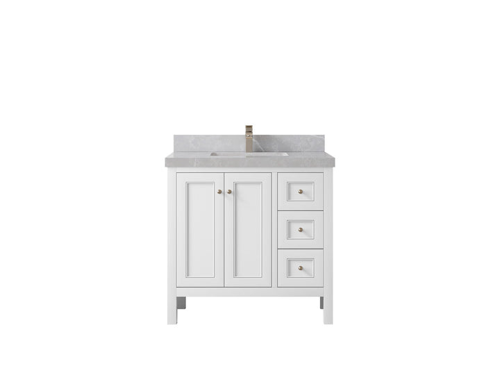 Nashville 36 in. W x 22 in. D Center Sink Bathroom Vanity - photo 41