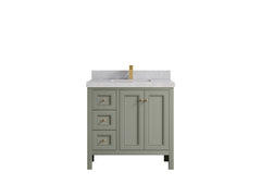Nashville 36 in. W x 22 in. D Center Sink Bathroom Vanity - photo 41