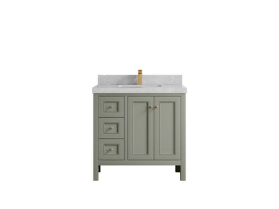 Nashville 36 in. W x 22 in. D Center Sink Bathroom Vanity - Willow Bath and Vanity