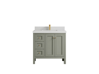 Nashville 36 in. W x 22 in. D Center Sink Bathroom Vanity - Willow Bath and Vanity