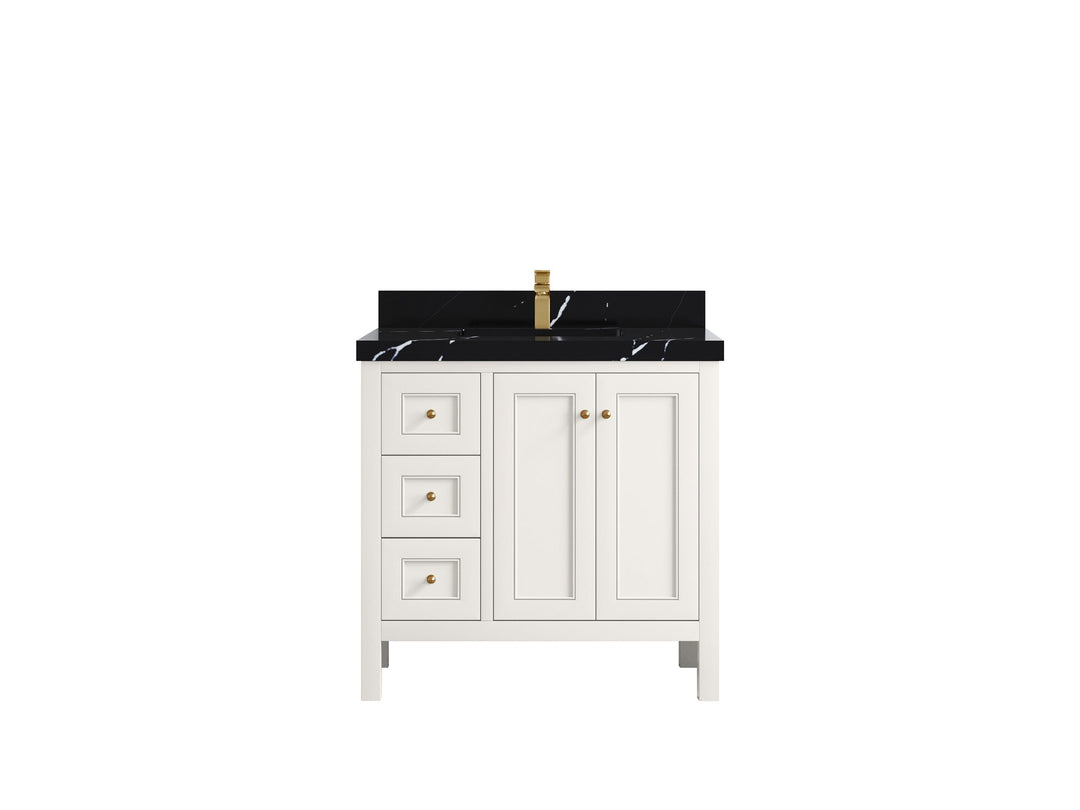 Nashville 36 in. W x 22 in. D Center Sink Bathroom Vanity - Willow Bath and Vanity