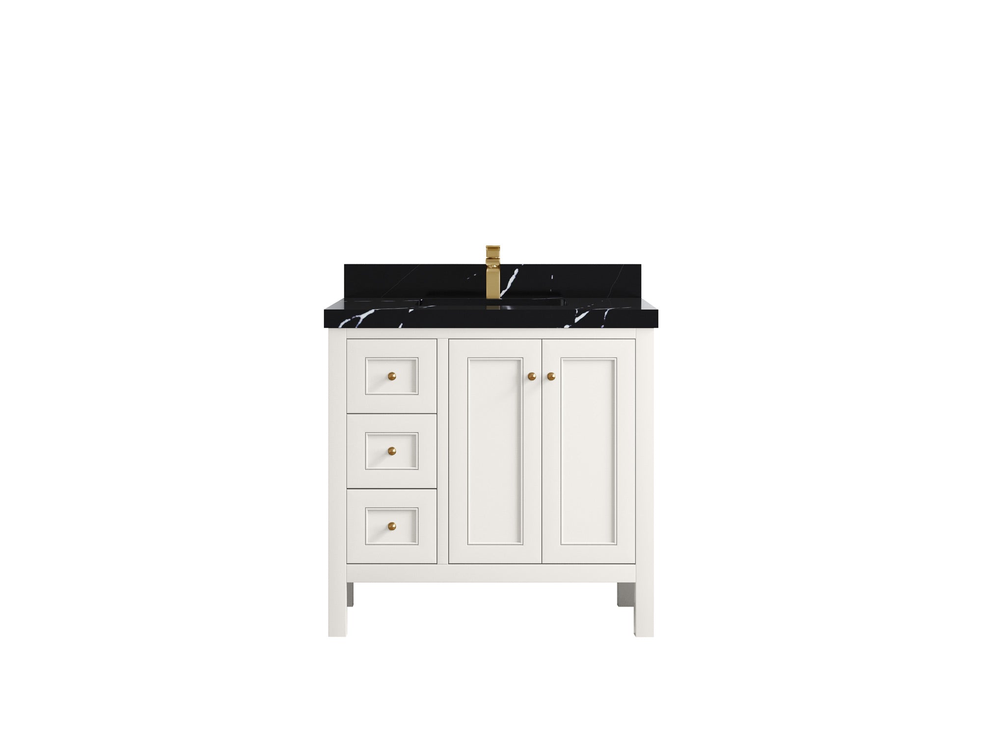 Nashville 36 in. W x 22 in. D Center Sink Bathroom Vanity - Willow Bath and Vanity