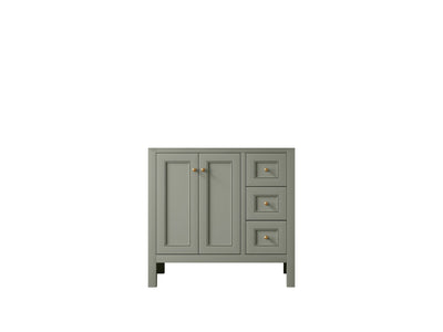 Nashville 36 in. W x 22 in. D Center Sink Bathroom Vanity - Willow Bath and Vanity