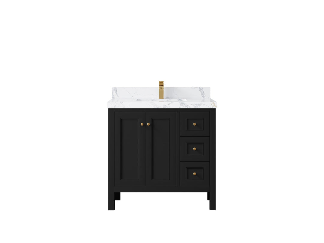 Nashville 36 in. W x 22 in. D Center Sink Bathroom Vanity - Willow Bath and Vanity