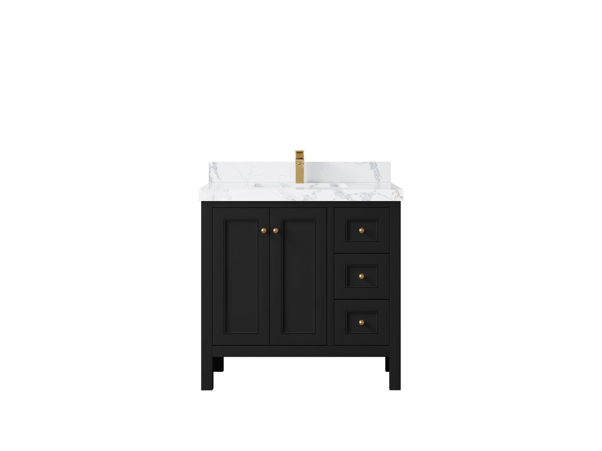 Nashville 36 in. W x 22 in. D Center Sink Bathroom Vanity - Willow Bath and Vanity
