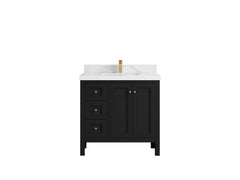 Nashville 36 in. W x 22 in. D Center Sink Bathroom Vanity - photo 19