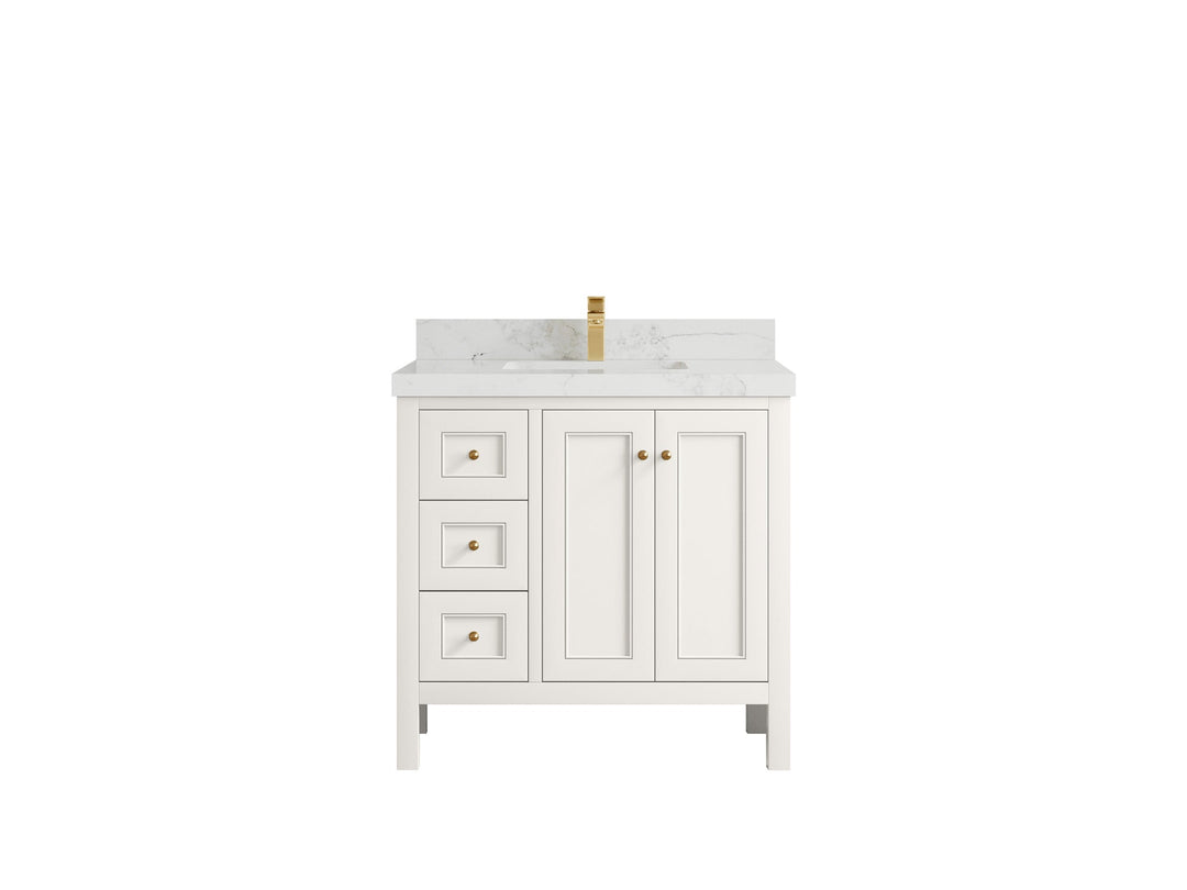 Nashville 36 in. W x 22 in. D Center Sink Bathroom Vanity - Willow Bath and Vanity
