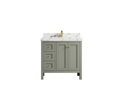 Nashville 36 in. W x 22 in. D Center Sink Bathroom Vanity - Willow Bath and Vanity