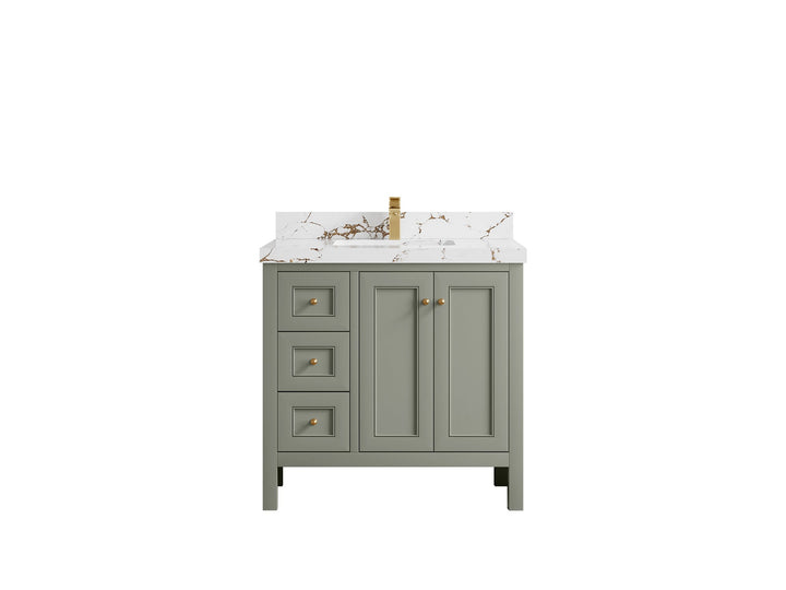Nashville 36 in. W x 22 in. D Center Sink Bathroom Vanity - photo 45