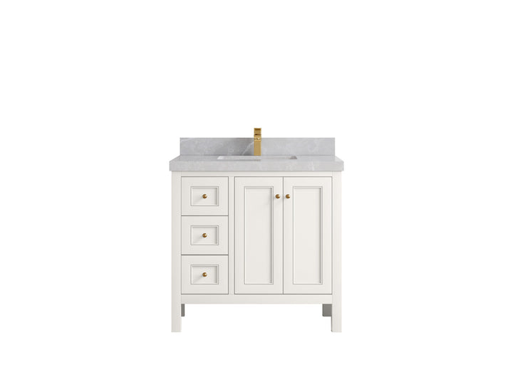 Nashville 36 in. W x 22 in. D Center Sink Bathroom Vanity - photo 41